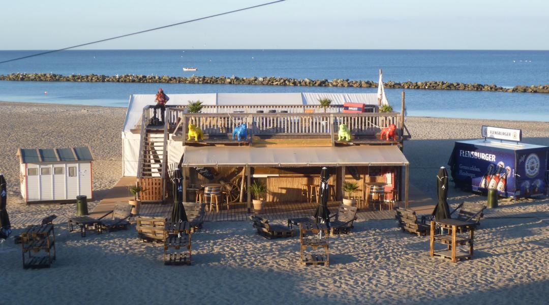 Strandbar an der Ostsee